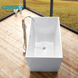 719B 浴缸小户型小型单人方形亚克力独立式多尺寸浴缸浴盆