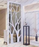 新款隔断树超大亚克力3d客厅饭厅影视墙镜面立体墙贴装饰玫瑰玄关