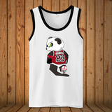 飞人23号Jordan 熊猫T恤无袖 篮球宽肩运动背心男夏装大码衣服潮