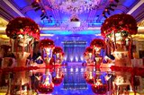 2014 红色魅影 婚礼布置|花房路引手捧桌花 酒店策划全场布置
