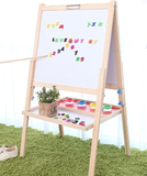 m彩色儿童画板画架套装可升降双面磁性板支架式素描画画写字板