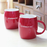包邮红色星巴克正品咖啡杯套装欧式咖啡创意马克杯情侣杯水杯杯子