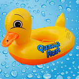 婴儿充气坐艇浮圈小黄鸭子坐圈戏水玩具男女儿童游泳圈适合1-5岁