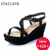 【聚】STACCATO/思加图夏季专柜同款牛皮女凉鞋9FH82BL5