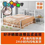 铁床双人床豪华款白色公主床1.5 1.8米1.2米单人床 铁艺床包邮