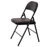 折叠会议办公椅子 职员电脑椅 钢制靠背小椅 学生家用凳子 黑色