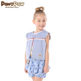 Pawinpaw宝英宝韩国小熊童装夏季款儿童女童梭织马甲