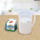 茶花大号用牛奶杯微波炉专用器皿塑料加厚耐热奶杯带盖宝宝热奶瓶