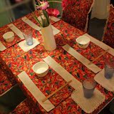 民族复古桌布波西米亚棉麻布艺家居中国风餐桌茶几布台布婚庆用布