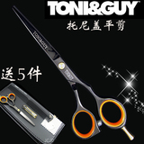 包邮 托尼盖 5.5寸黑色美发 理发剪刀 刘海剪 进口黑钢 美发工具