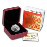 2016年 加拿大 舞龙精铸银币 1/4盎司 8加元 Dragon Dance