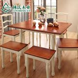 林氏木业多功能餐桌餐椅餐凳小户型长方形4人饭桌子组合家具BE2R