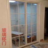 杭州定做厨房阳台衣柜玻璃移门推拉门隔断卫生间储物间移门柜开门