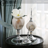新古典简欧式美式样板间客厅电视柜玄关家居软装饰品陶瓷摆件花瓶