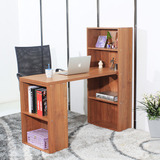 环保台式电脑桌转角写字桌家用书架组合书柜办公书桌子现代简约1