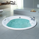 沃特玛 圆形浴缸嵌入式情侣冲浪按摩浴缸 1.6米亚克力大浴池浴盆