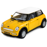 KINSMART合金玩具车 儿童玩具汽车模型1:28迷你MINI COOPER回力