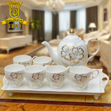 欧式茶具套装陶瓷奢华高档咖啡具英式下午茶骨瓷红茶杯具茶壶整套
