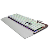 键悬浮式青轴黑轴混光机械键盘有线发光游戏金属面板超大手托104