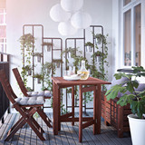 阿普莱诺 桌子+两折叠椅 户外阳台庭院实木野餐 IKEA宜家代购