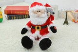 包邮圣诞节创意礼物新奇会唱歌的圣诞老人公仔老公公毛绒电动玩具