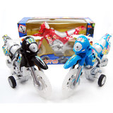 新品儿童惯性玩具车儿童惯性摩托车塑料玩具车灯光音乐 黑色300g