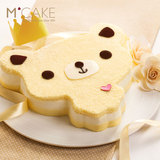 mcake小熊动物造型芝士味生日儿童生日宴会蛋糕上海北京杭州