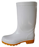包邮男女通用中筒白色食品雨靴防滑耐磨卫生雨鞋耐酸碱盐水鞋胶鞋