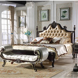 欧式双人床美式床1.8米真皮床新古典后现代布艺公主床婚床现货