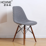 霍客森伊姆斯花布椅设计师椅子简约时尚餐椅沙发布休闲椅包邮