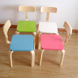 儿童小椅子木 儿童靠背椅实木幼儿园桌椅儿童圆凳木换鞋凳儿童椅
