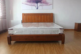 伊春家具现代中式全实木水曲柳双人床1.8米 简约卧室婚床实木床