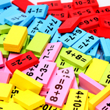 数字运算多米诺骨牌数学加减运算儿童宝宝益智积木玩具1-3-5-6岁