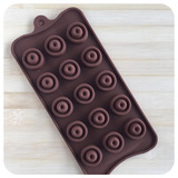 烘焙 15孔个性新型双层圆形 巧克力模 耐高温Chocolate Mold cake