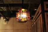 漫咖啡厅过道吊灯阿拉伯 地中海风格全铜焊锡镂空彩色铜花吊灯