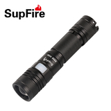 SupFire小强光手电筒可充电A8远射变焦超亮led家用usb迷你神火灯