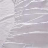 罩单件磨毛床垫套纯色保护套全棉床品圆床笠2米2.2m加厚纯棉圆床