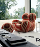 B&B SERIE UP 2000简约创意玻璃钢布艺休闲懒人沙发椅异形稻壳椅