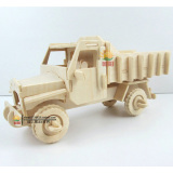 汽车总动员木头组装仿真工程卡车模型1:24拼装泥头车儿童玩具车子