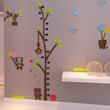新品包邮卡通身高树3D水晶亚克力立体墙贴儿童房幼儿教室墙壁装饰