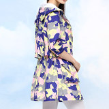 夏季中长款女版迷彩防晒衣防紫外线超薄大码迷彩服长袖防晒服外套
