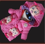 2016冬装女童羽绒棉服喜洋洋卡通美羊小羊棉衣中小童棉衣保暖外套