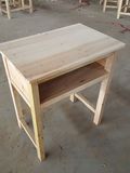中小学生学校实木课桌 单人木制单件课桌椅