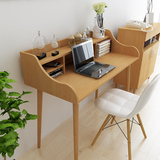 宜家简约实木电脑桌小户型书房书桌日式创意办公桌新款写字台特价