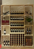 特价实木红酒架 带酒杯滑轨红酒储存架展示架实木酒架厨房储物架
