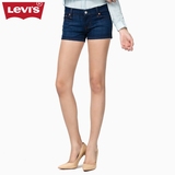 Levi's李维斯春夏季女士深蓝色水洗牛仔短裤32563-0066