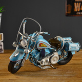 复古家居摆设工艺品摩托车模型摆件创意精品小礼物奶茶店软装饰品