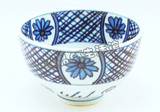 日本代购 米饭碗 源右卫门窑出品青花瓷菊花图案