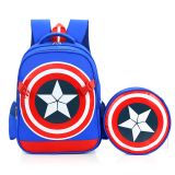 美国队长1-3年级小学生书包10岁儿童双肩背包超人幼儿园男生书包