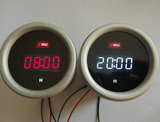 红日电子塑壳带安装座数字电子钟/LED时间表/各种汽车改装电子钟